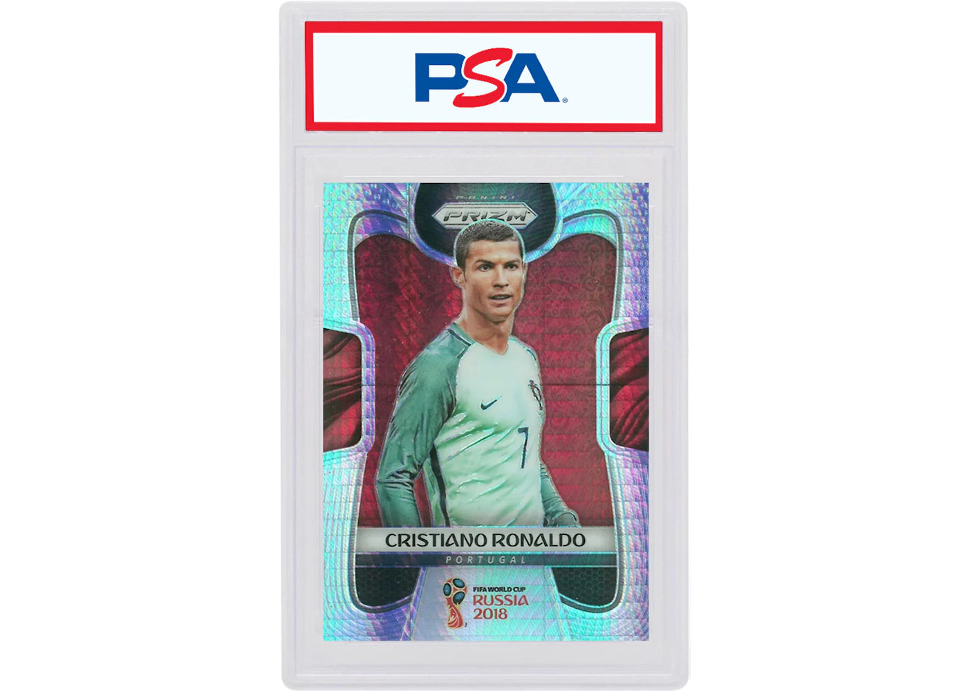 Cristiano Ronaldo 2018 Panini Prizm World Cup Hyper #154 (PSA or BGS Graded)