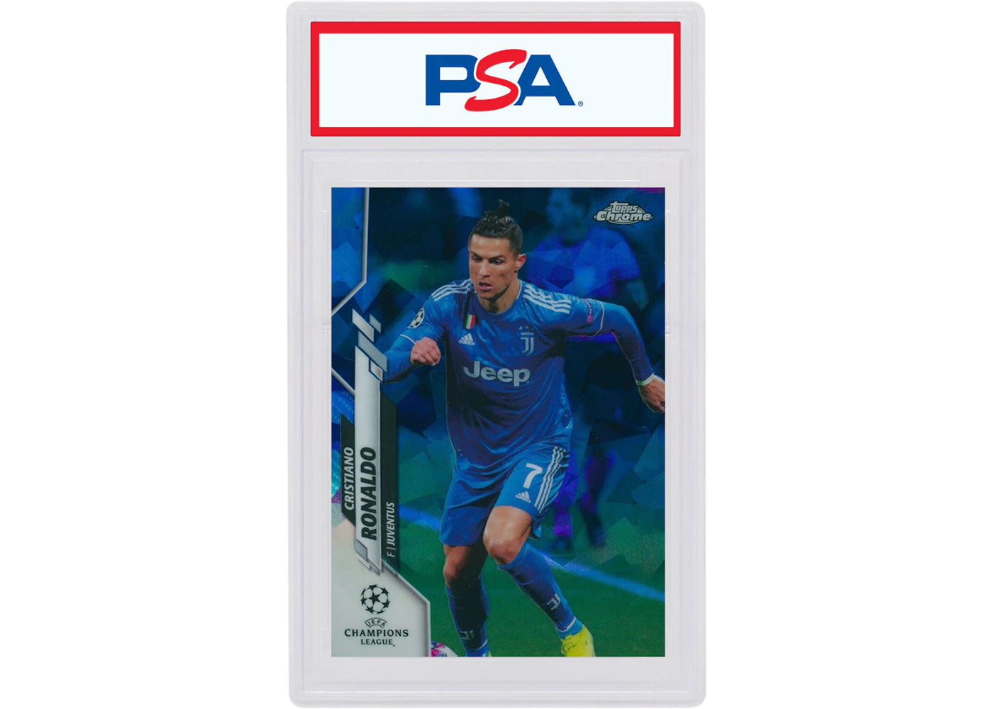 Cristiano Ronaldo 2019 Topps Chrome UEFA Sapphire #100 (PSA or BGS Graded)