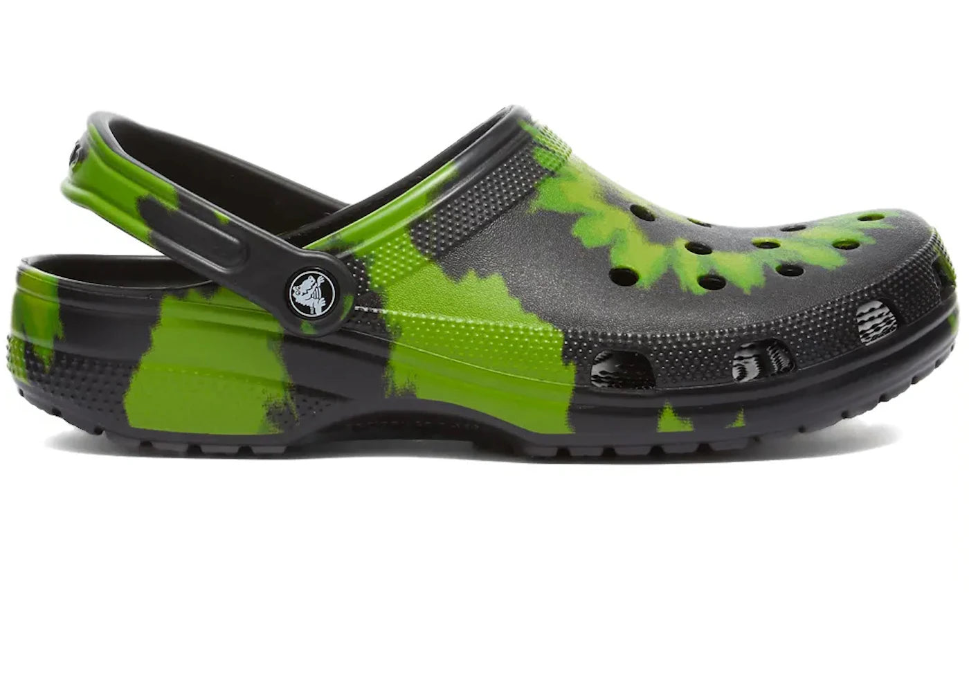 Crocs Classic Clog Tie Dye Black Lime Punch