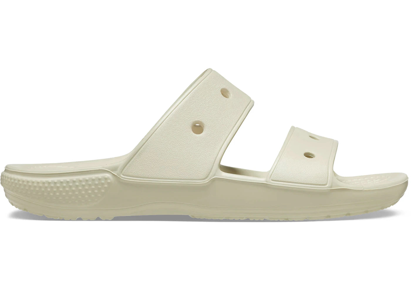 Crocs Classic Double Band Slide Sandals Bone