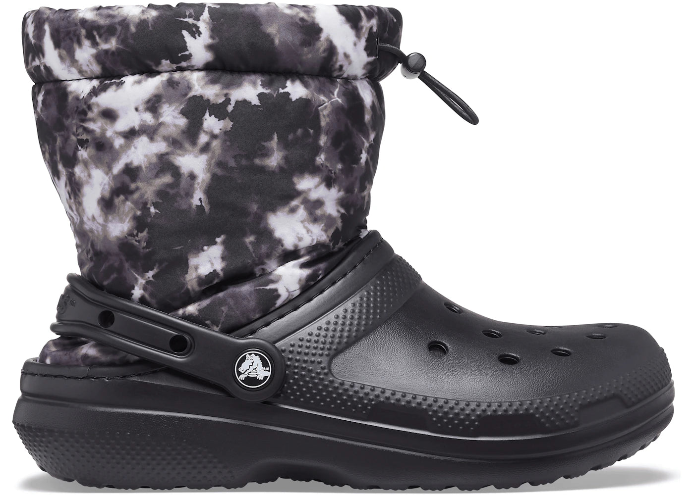 Crocs Classic Lined Neo Puff Boot Tie Dye Black