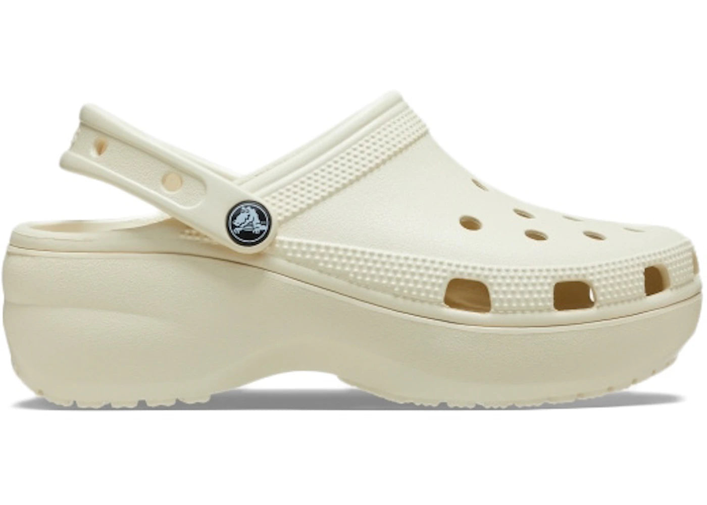 Crocs Classic Platform Clog Bone (Women's)