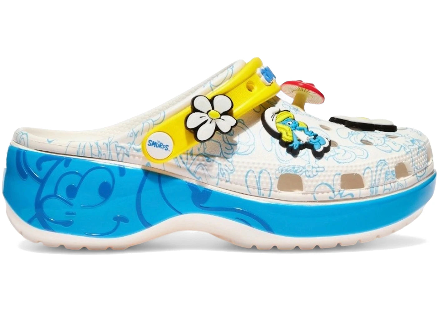 Crocs Classic Platform Clog The Smurfs (Women's)