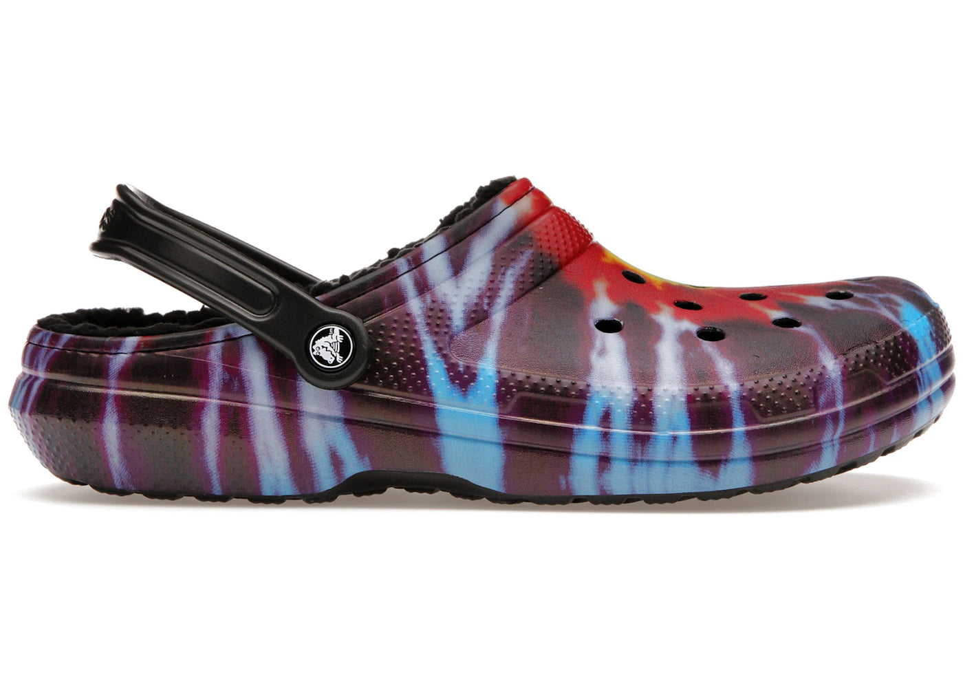 Crocs Classic Tie-Dye Lined Clog Multi Black