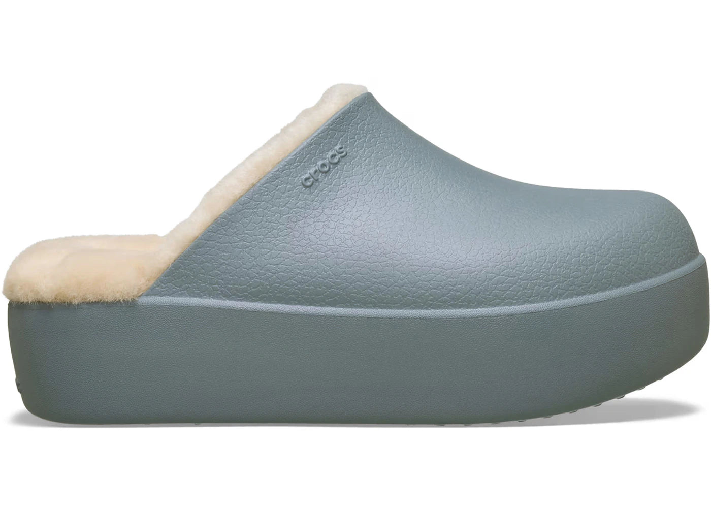 Crocs Dylan Platform Lined Clog Concrete Sandstone (Women's)