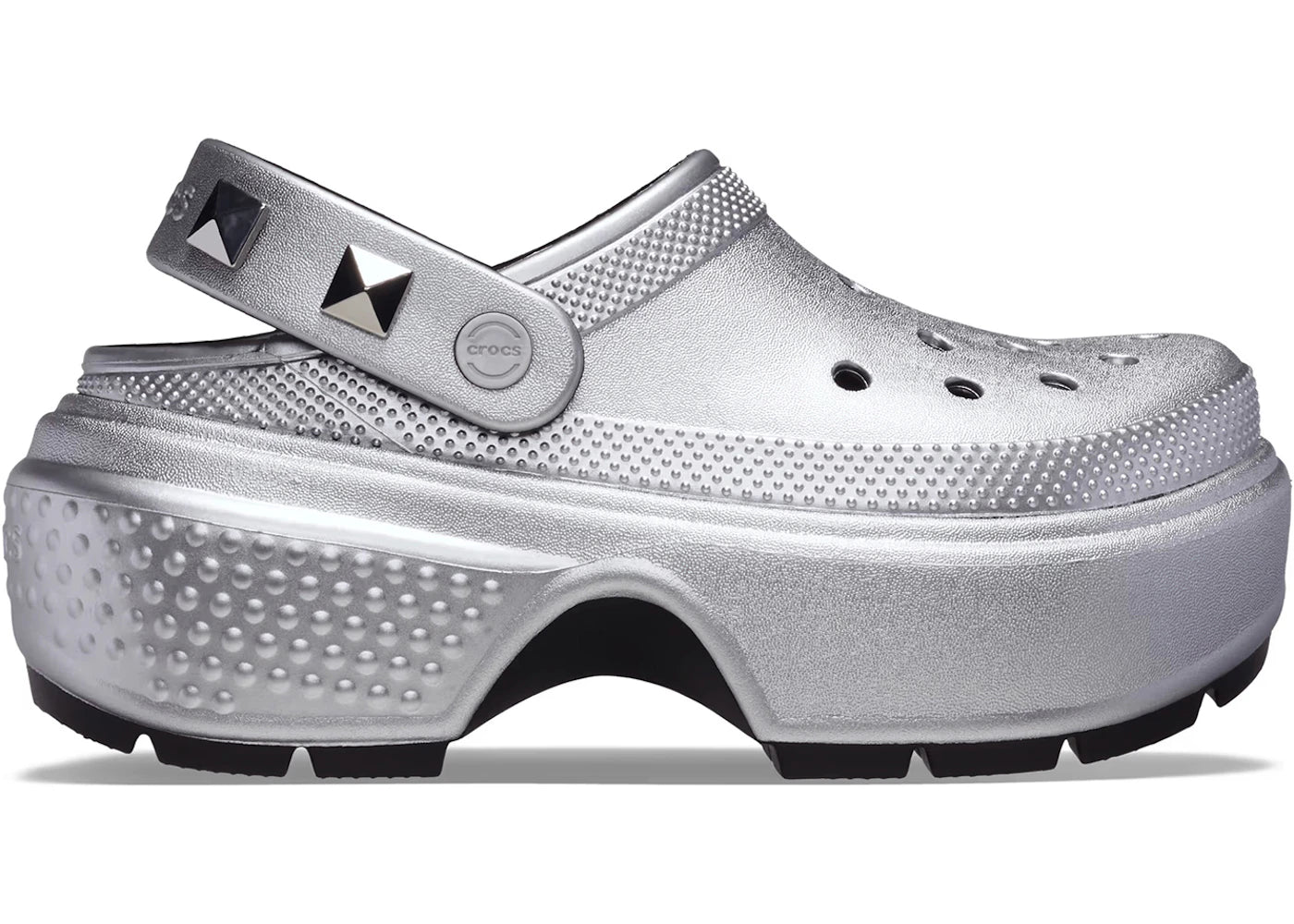 Crocs Stomp Clog Metallic Silver