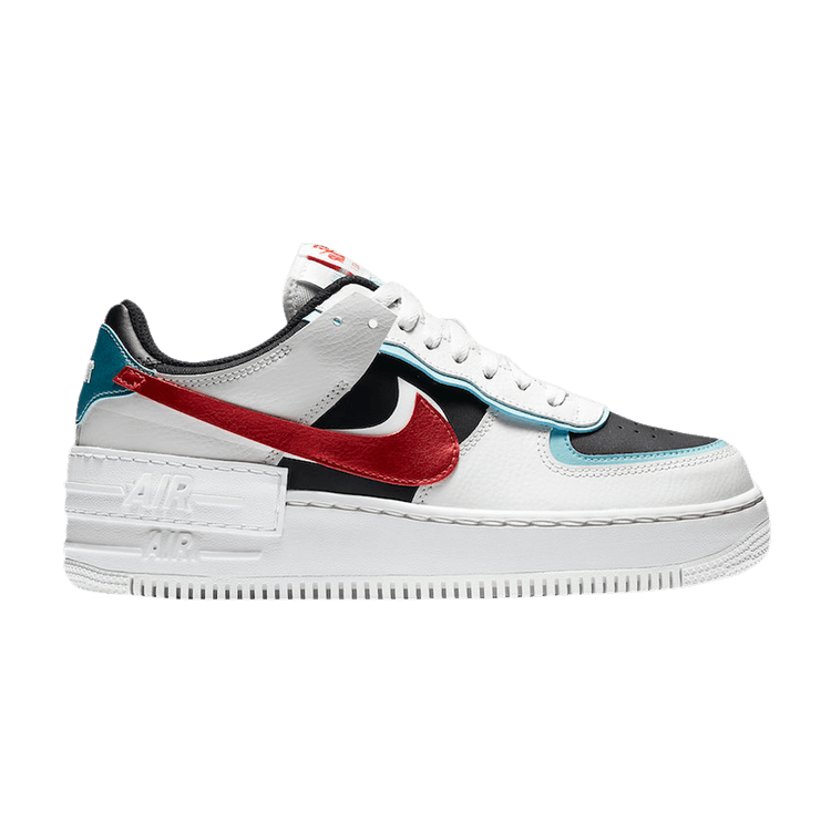 Nike Air Force 1 Low Shadow Bleached Aqua Chile Red (Women's)