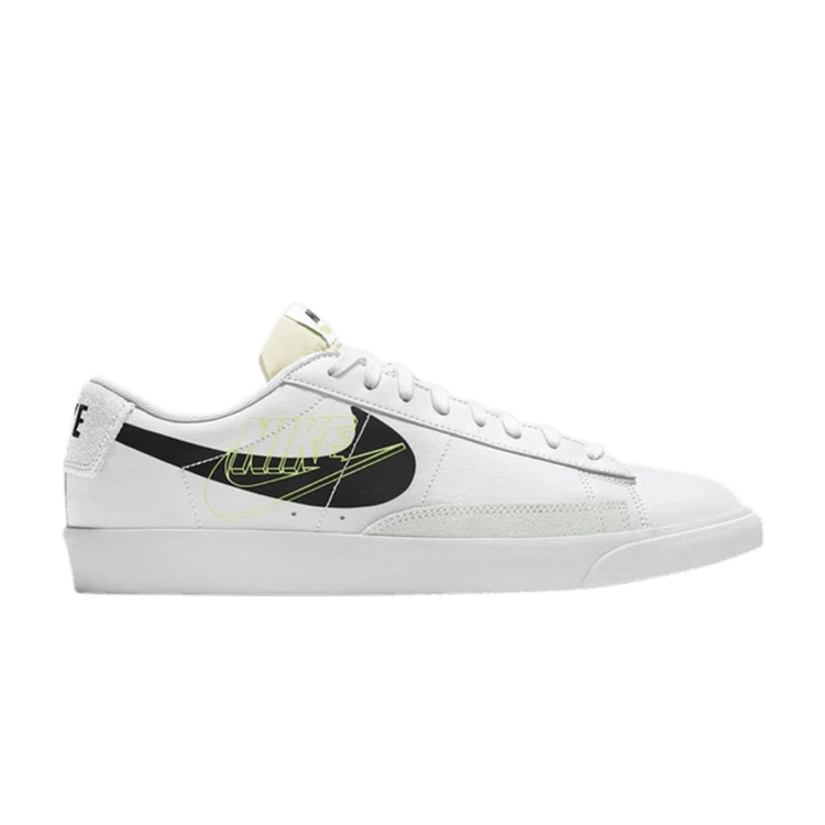 Nike Blazer Low Print White Black Volt