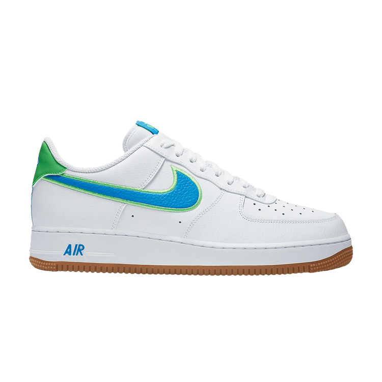 Nike Air Force 1 Low White Poison Green Photo Blue Gum