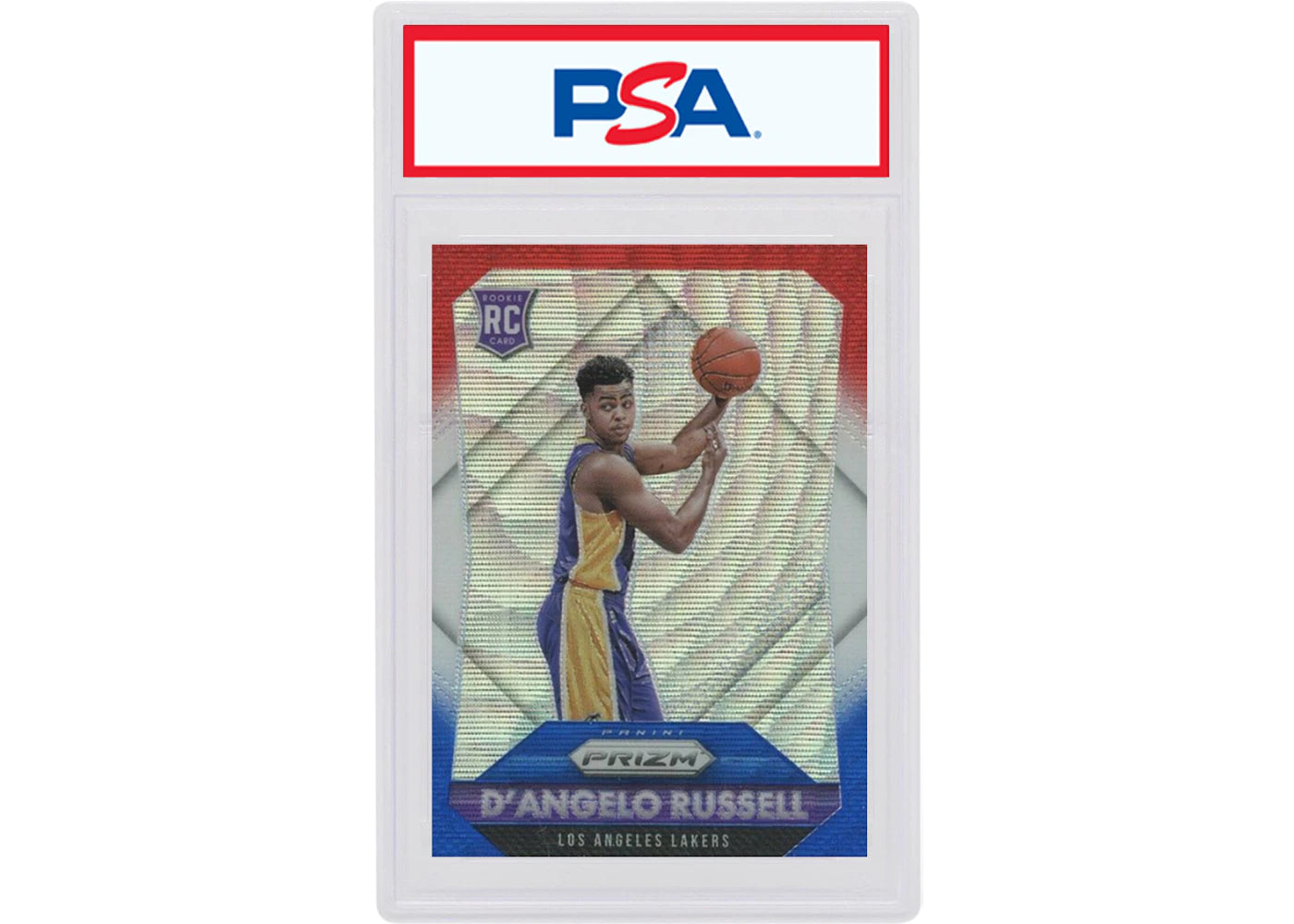 D'Angelo Russell 2015 Panini Prizm Rookie Red, White & Blue #322 (PSA or BGS Graded)