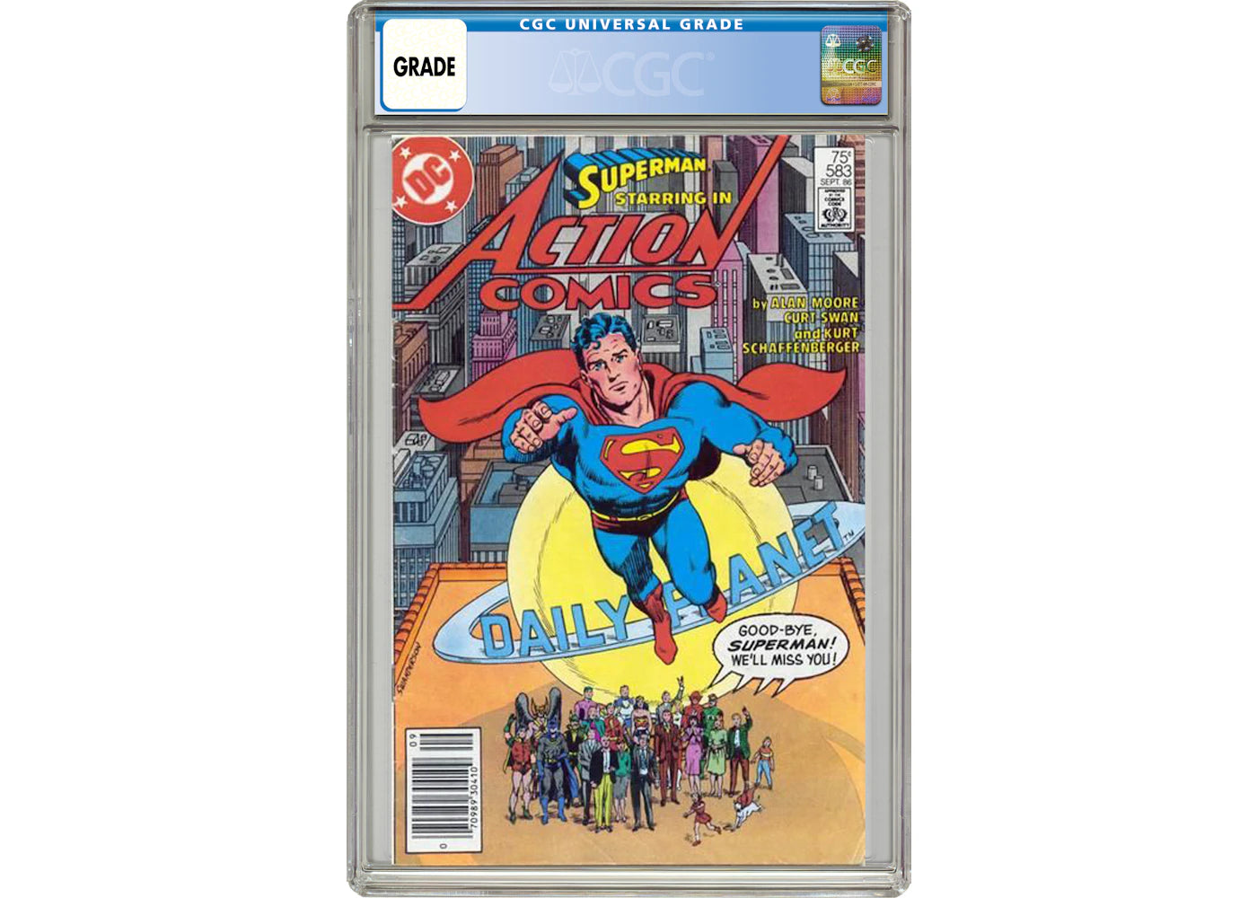 DC Action Comics (1938 DC) #583 Comic Book CGC Graded