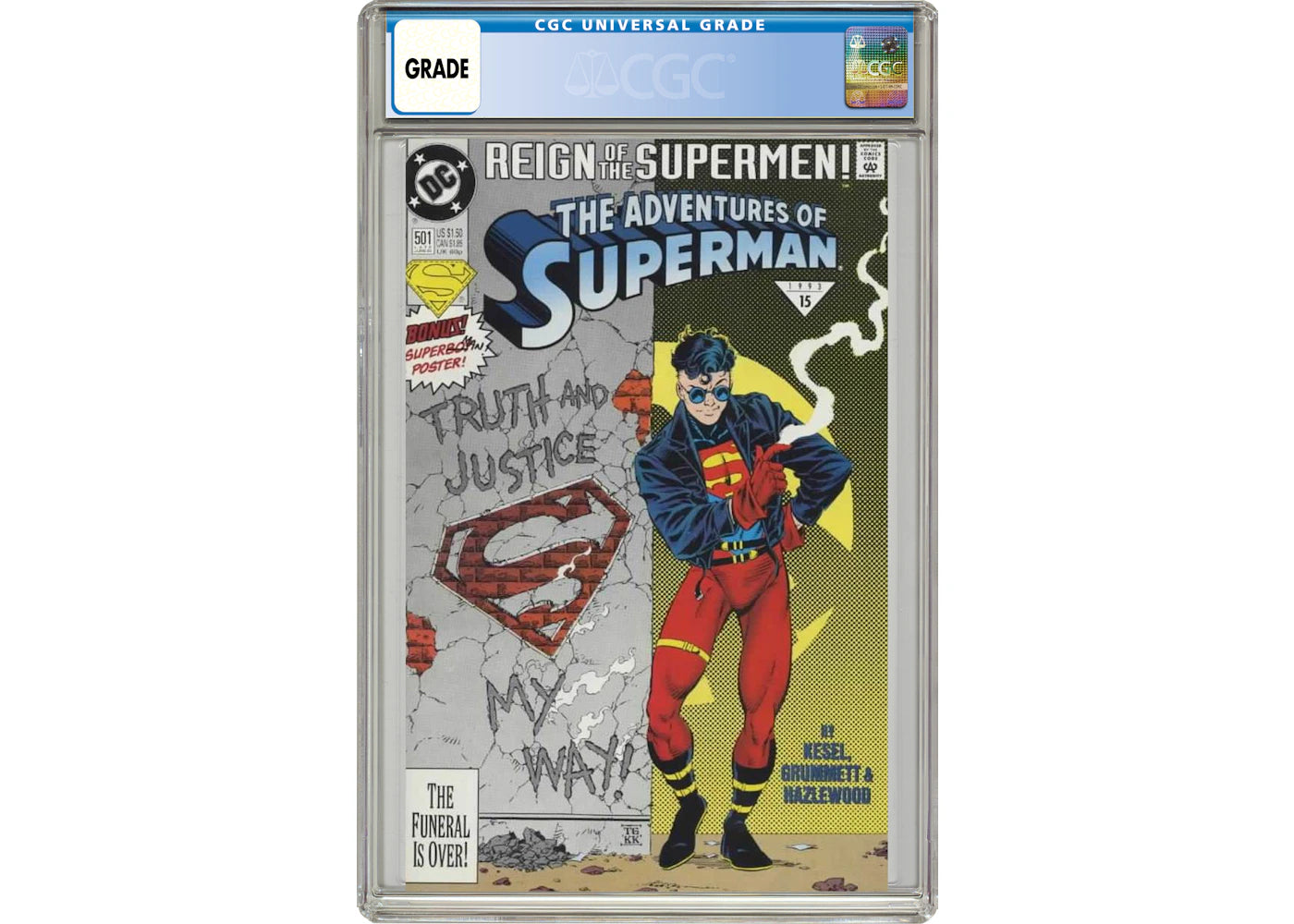 DC Adventures of Superman (1987) #501B Comic Book CGC Graded