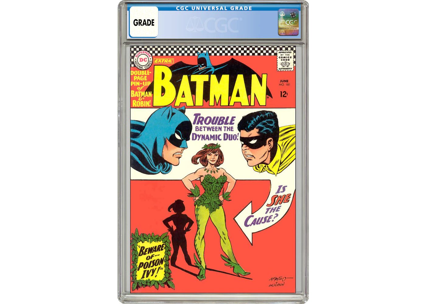 DC Batman #181 (1st App. of Poison Ivy) Comic Book CGC Graded