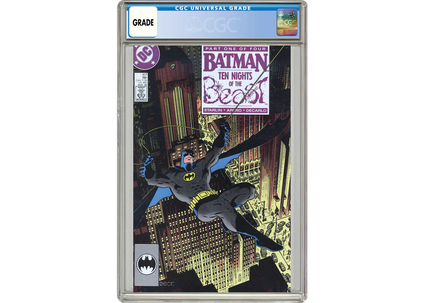 DC Batman (1940) #417 Comic Book CGC Graded