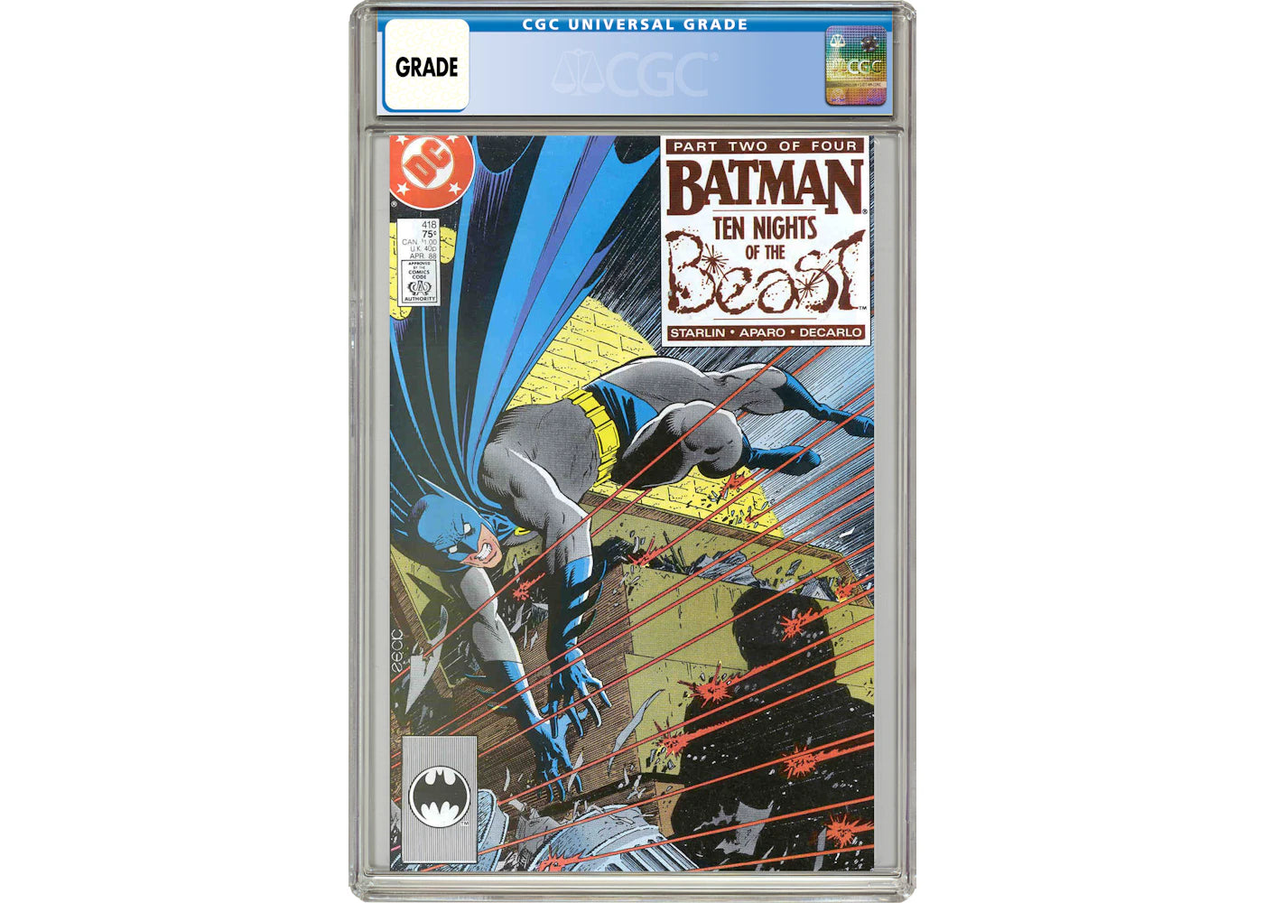 DC Batman (1940) #418 Comic Book CGC Graded