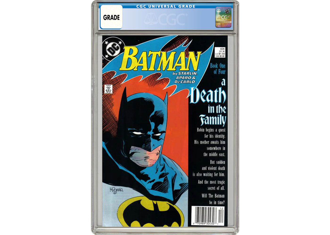 DC Batman (1940) #426 Comic Book CGC Graded