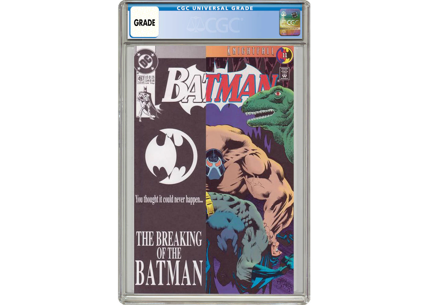 DC Batman #497 (Bane Key Issue) Comic Book CGC Graded