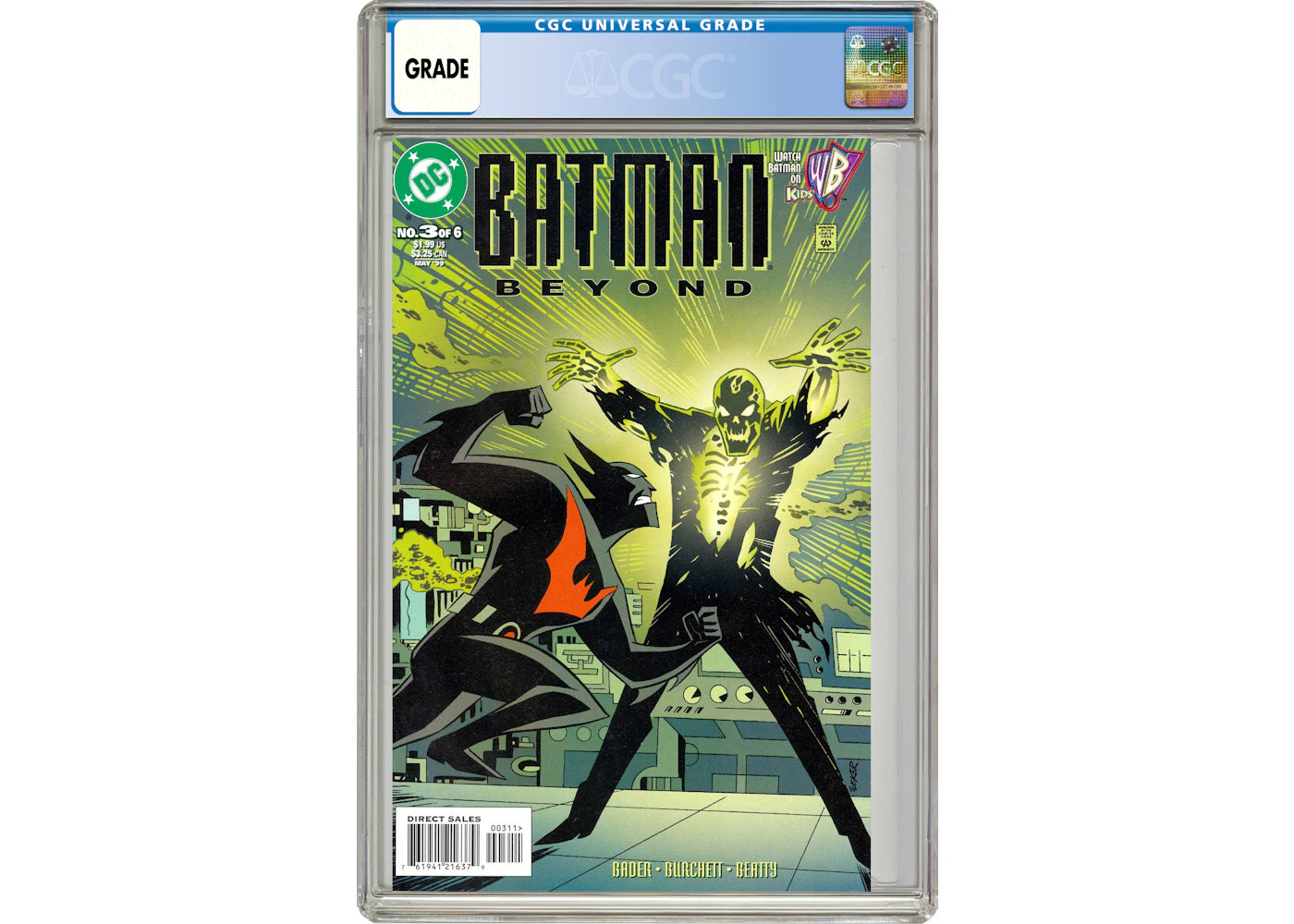 DC Batman Beyond (1999 1st Series) #3 Comic Book CGC Graded