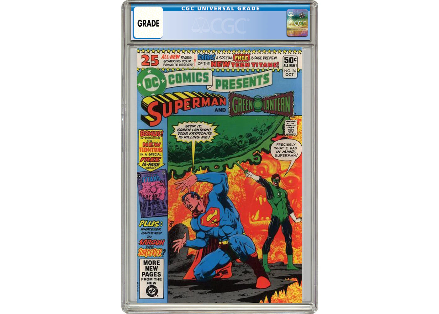 DC Comics Presents #26 Comic Book CGC Graded