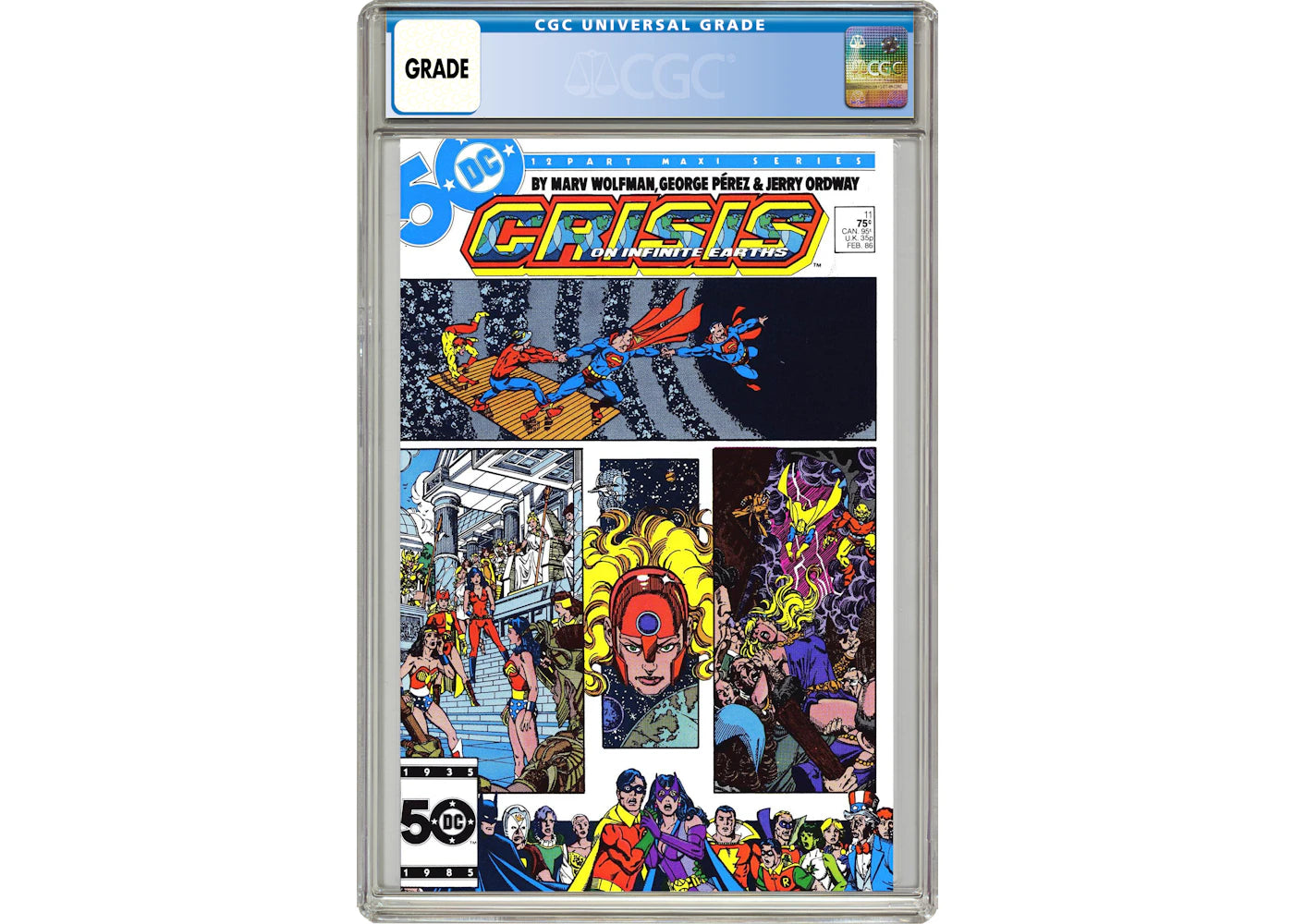 DC Crisis on Infinite Earths (1985) #11 Comic Book CGC Graded