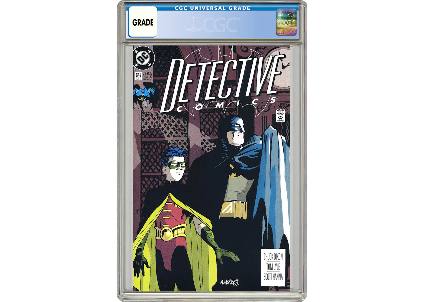 DC Detective Comics (1937 1st Series) #647 Comic Book CGC Graded