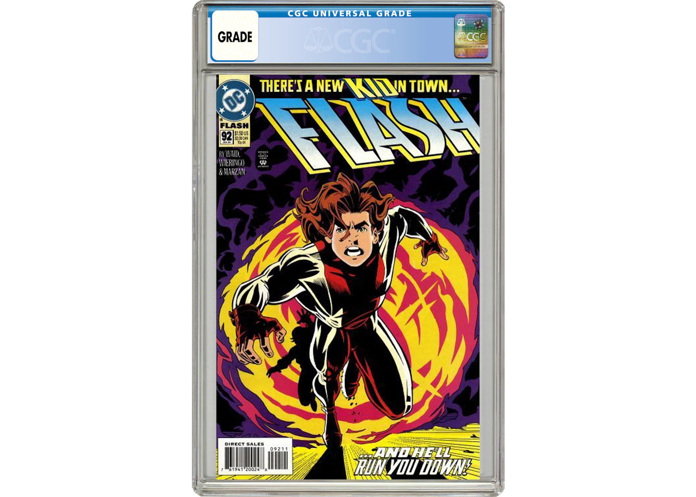 DC Flash (1987 2nd Series) #92A Comic Book CGC Graded