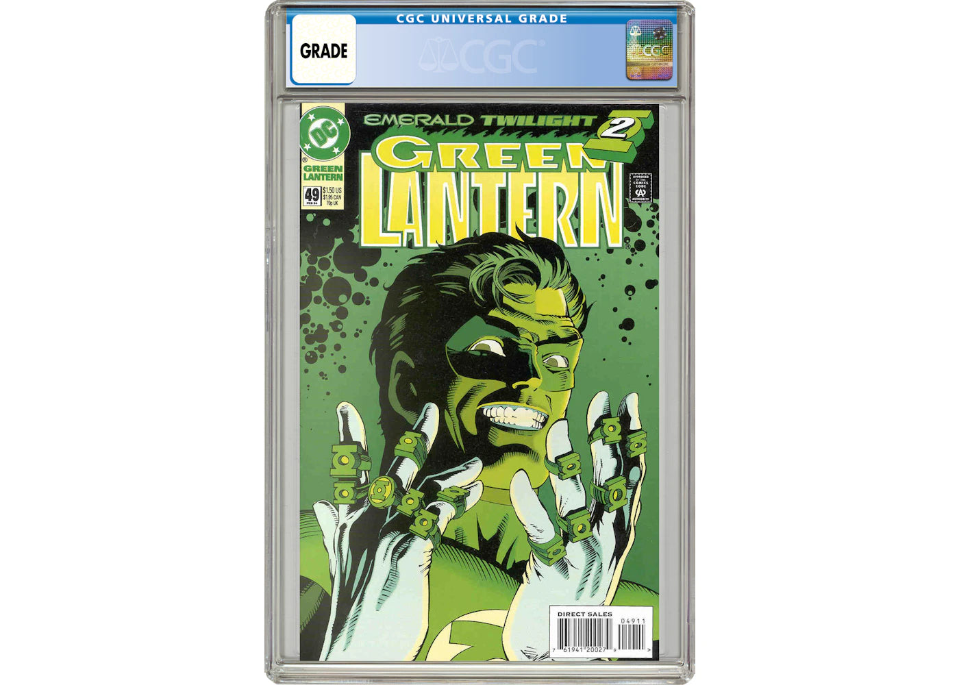 DC Green Lantern (1990 3rd Series DC) #49 Comic Book CGC Graded