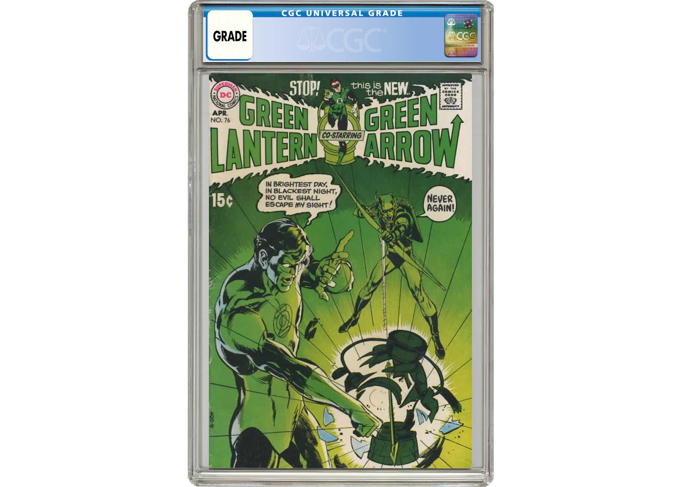 DC Green Lantern #76 (Green Arrow App.) Comic Book CGC Graded