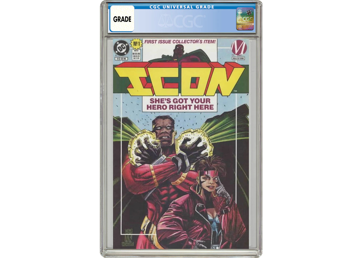 DC Icon (1993 DC/Milestone) #1U Comic Book CGC Graded