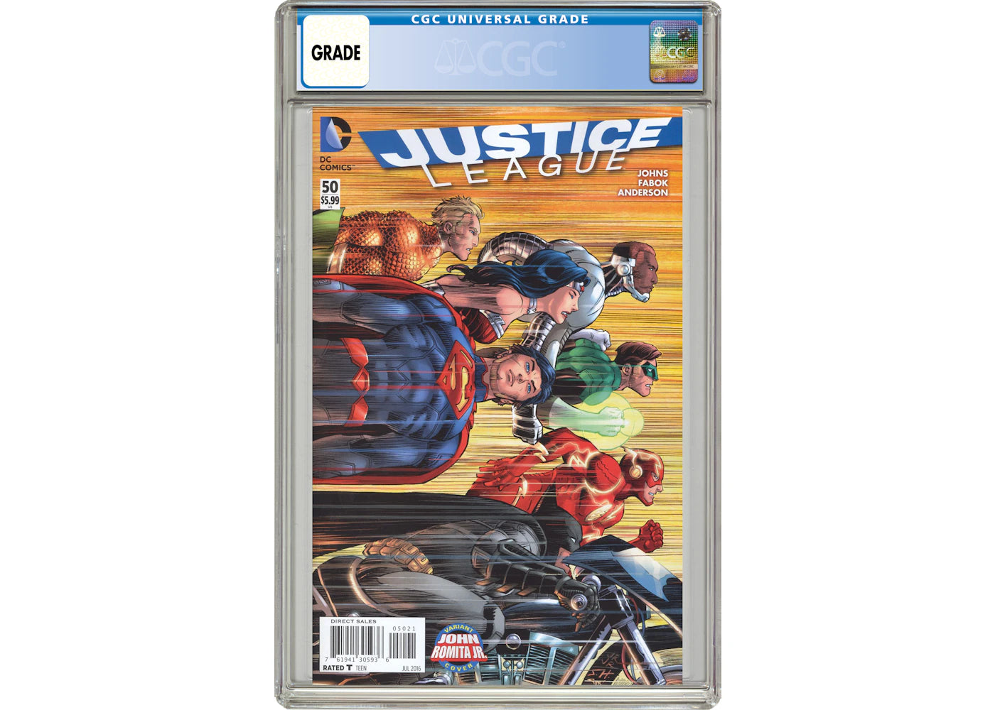DC Justice League (2011) #50B Comic Book CGC Graded