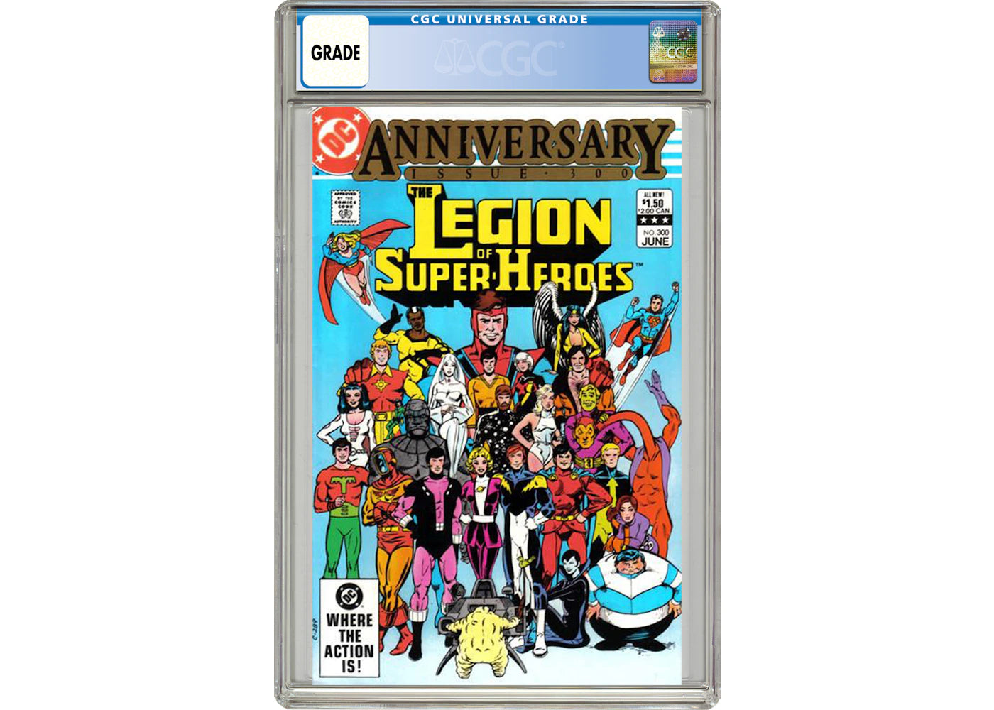 DC Legion of Super-Heroes (1980 2nd Series) #300 Comic Book CGC Graded