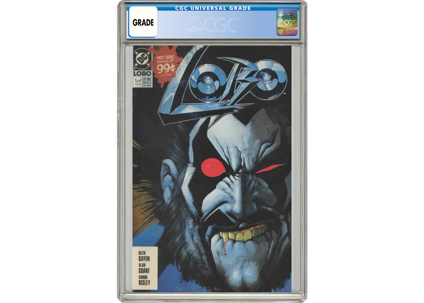 DC Lobo (1990 1st Series DC) #1A Comic Book CGC Graded