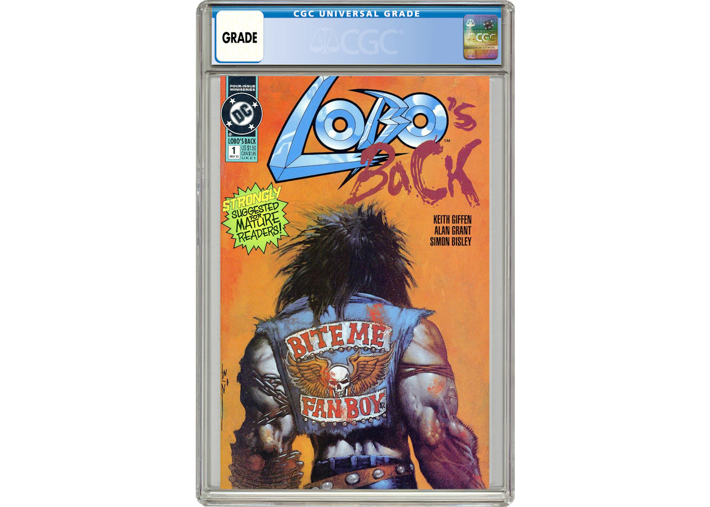 DC Lobo's Back (1992 DC) #1 Comic Book CGC Graded
