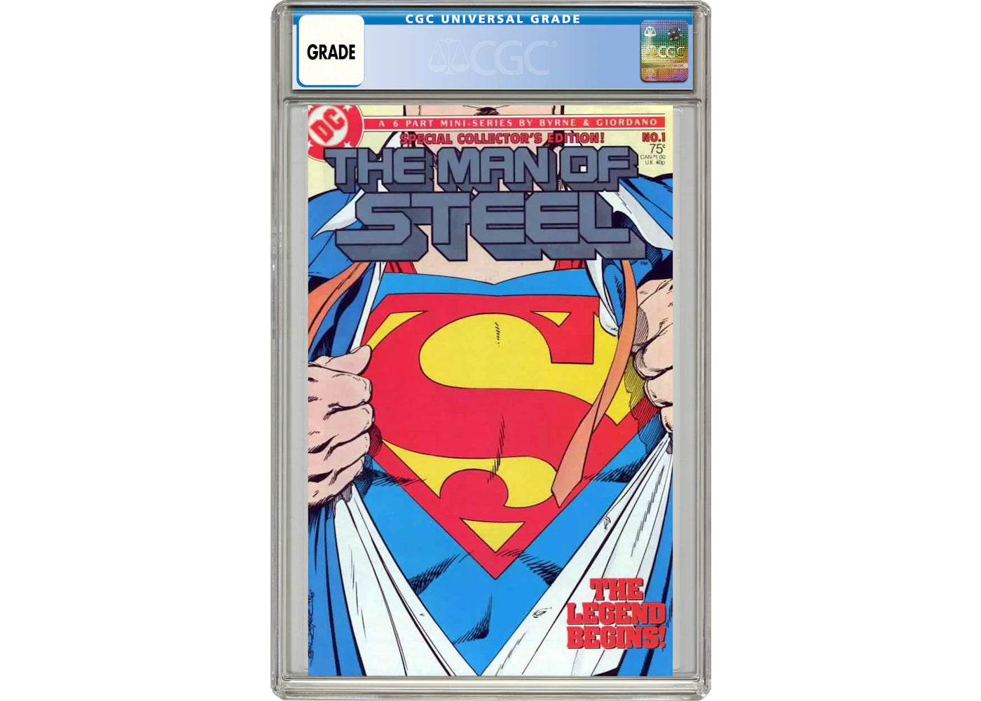 DC Man of Steel (1986) #1A Comic Book CGC Graded