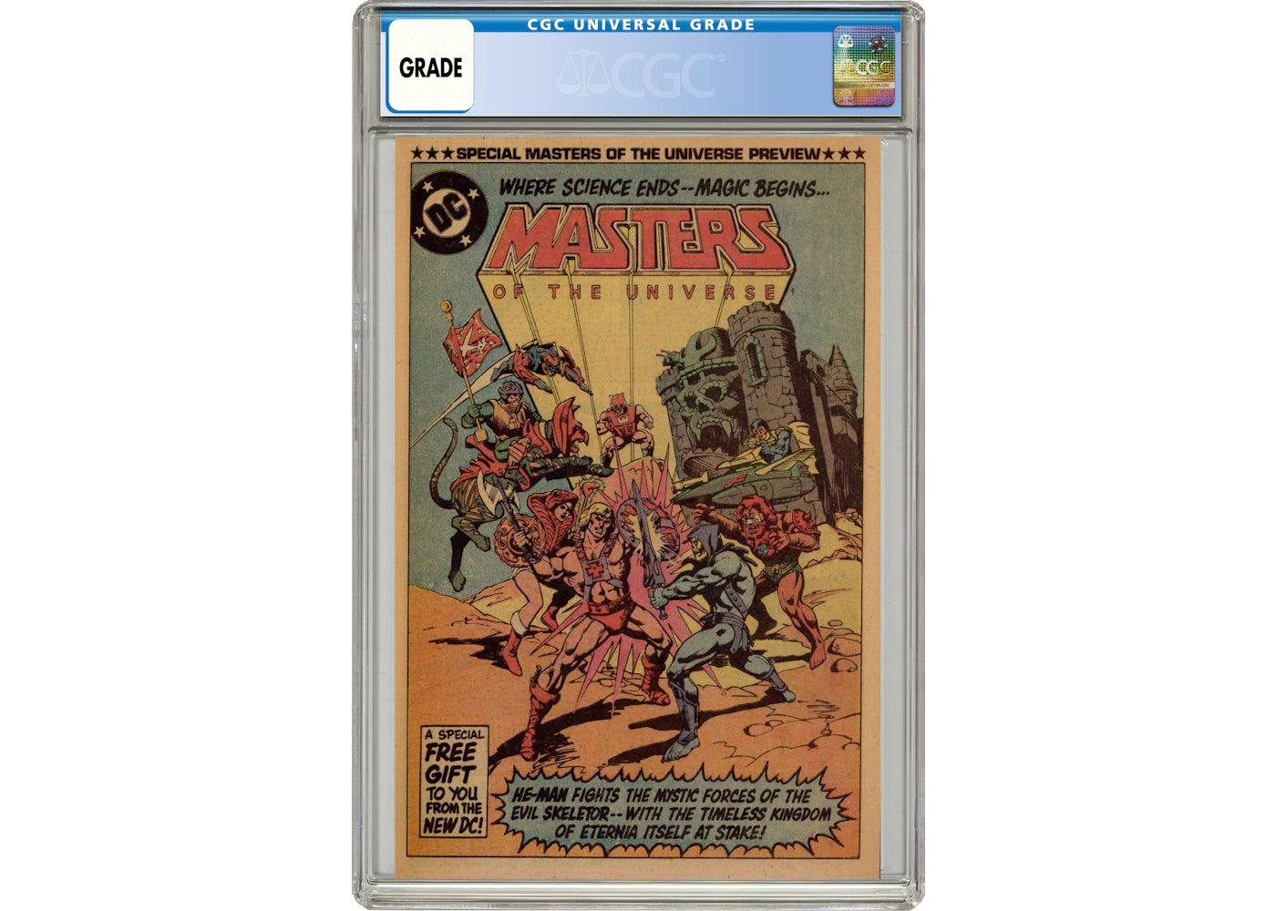 DC Masters of the Universe Special Preview Insert (1982 DC) NN Comic Book CGC Graded
