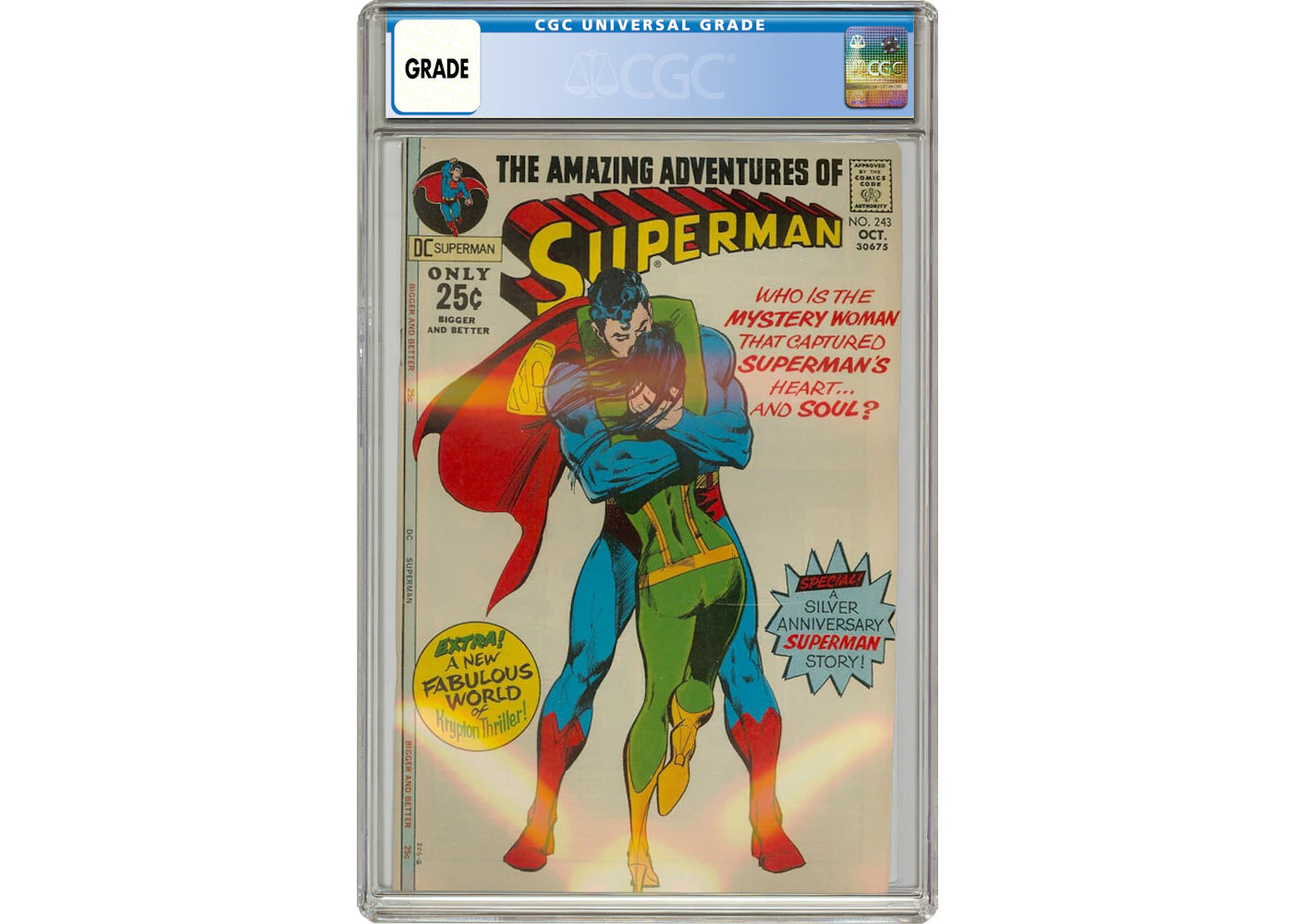 DC Superman #243 (The Amazing Adventues of Superman) Comic Book CGC Graded