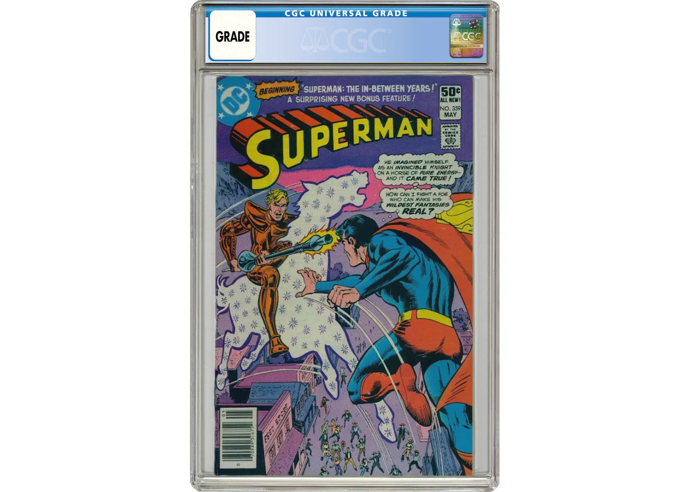 DC Superman #359 (The Invincible Iron Man) Comic Book CGC Graded