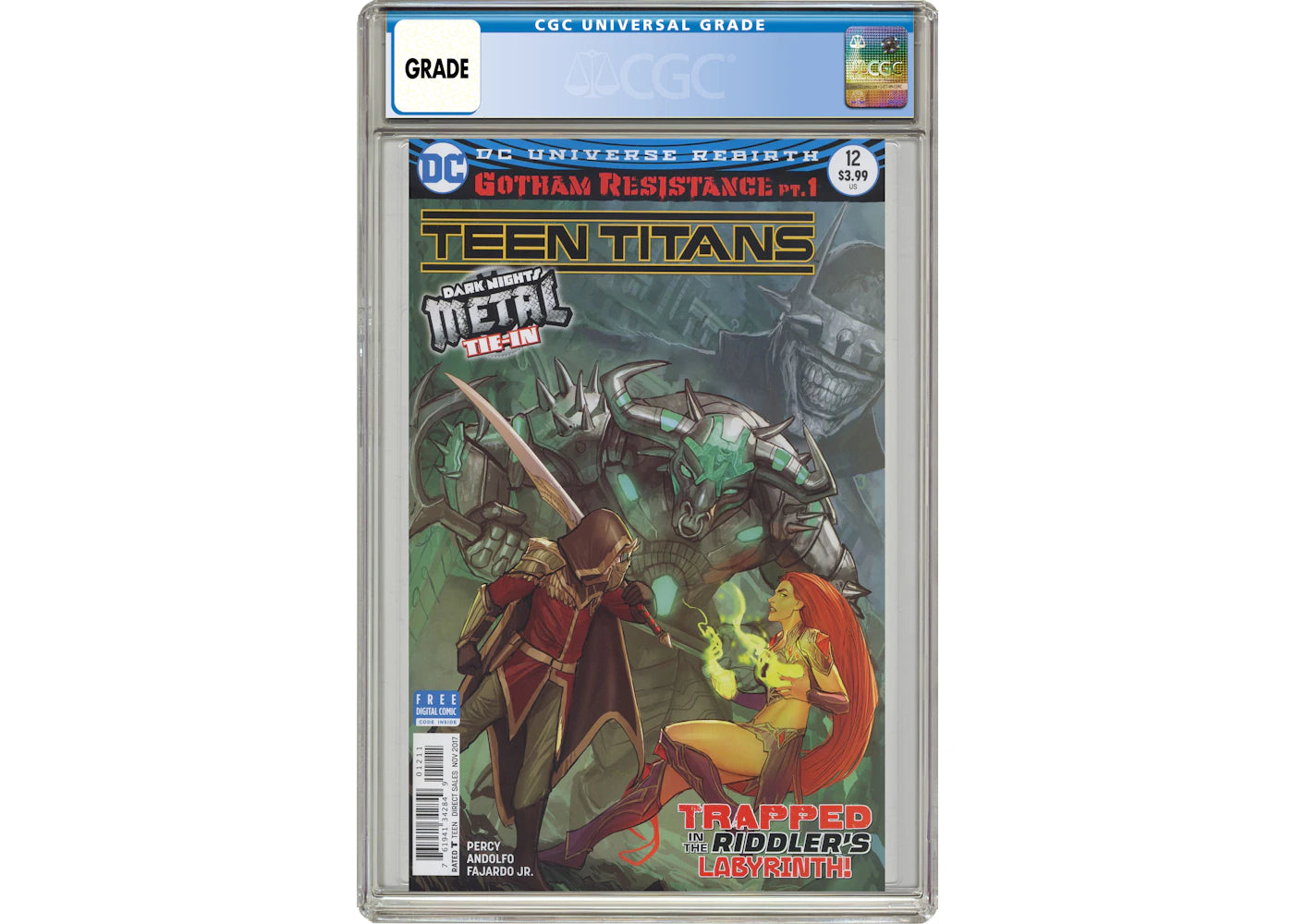 DC Teen Titans (2016 6th Series) #12A Comic Book CGC Graded