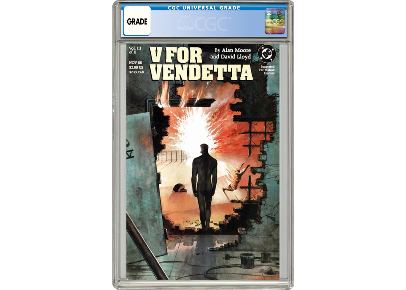 DC V for Vendetta (1988) #3 Comic Book CGC Graded