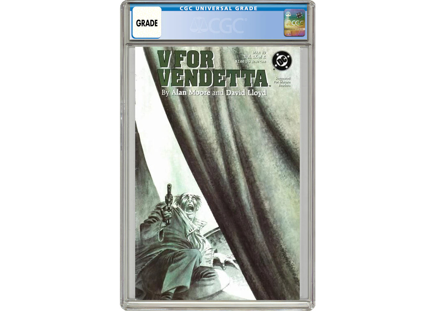 DC V for Vendetta (1988) #9 Comic Book CGC Graded