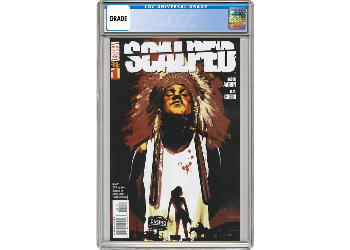 DC Vertigo Scalped (2007) #1 Comic Book CGC Graded