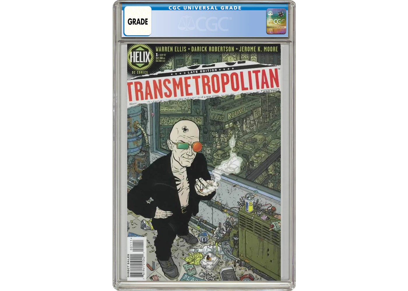 DC Vertigo Transmetropolitan (1997) #1 Comic Book CGC Graded