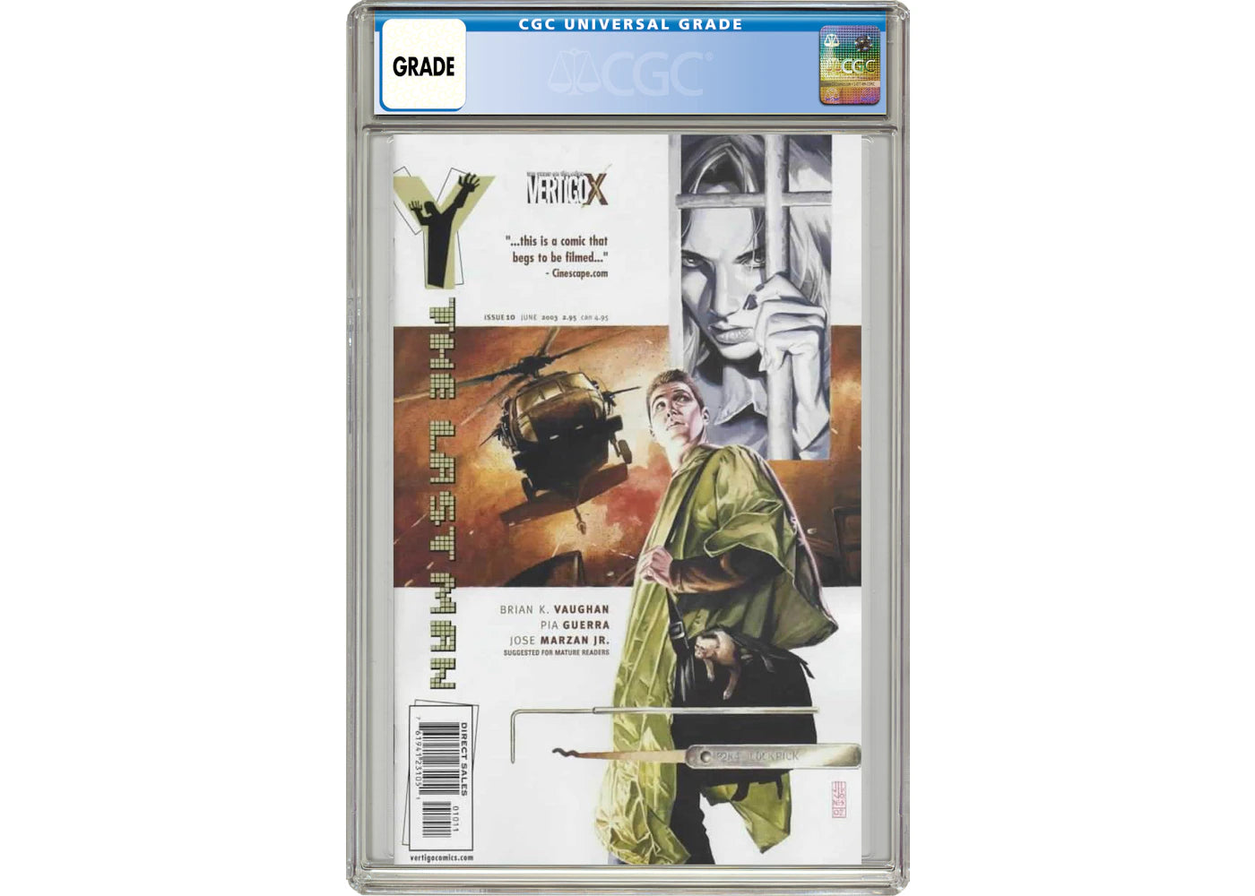 DC Vertigo Y the Last Man (2002) #10 Comic Book CGC Graded