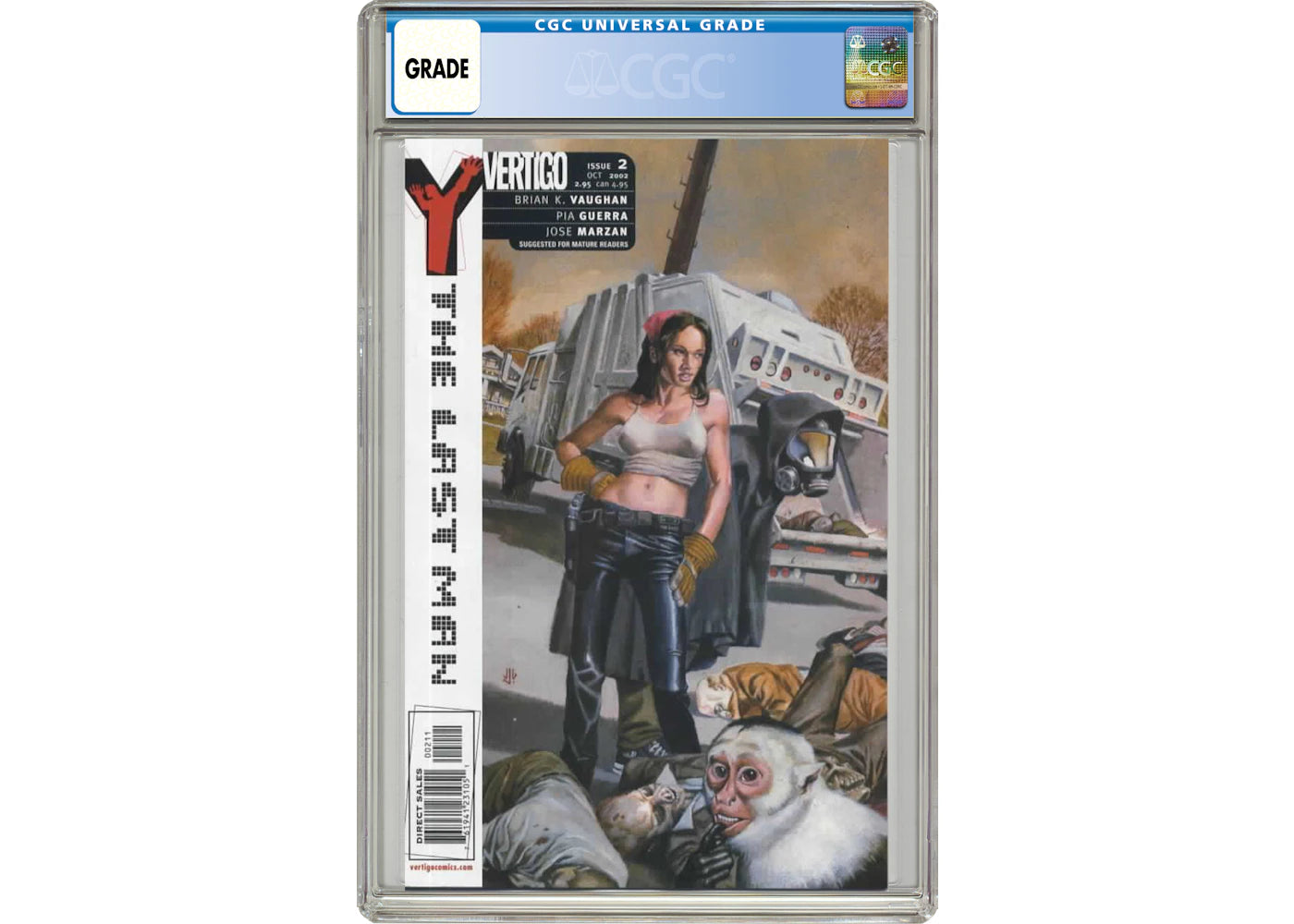 DC Vertigo Y the Last Man (2002) #2 Comic Book CGC Graded