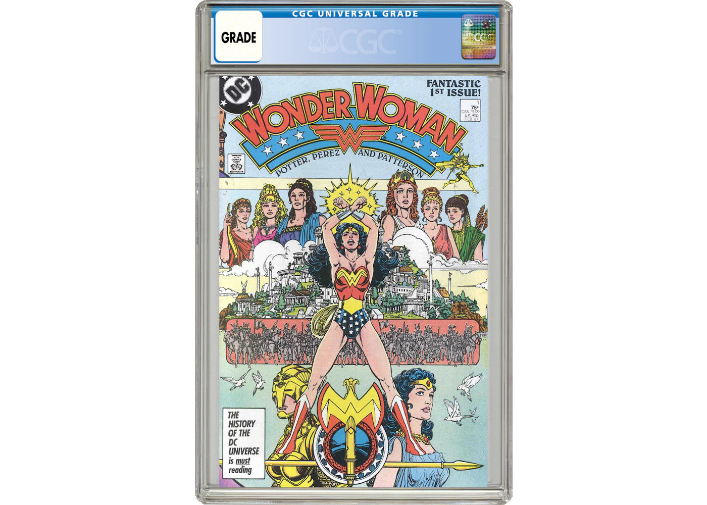 DC Wonder Woman #1 Comic Book CGC Graded
