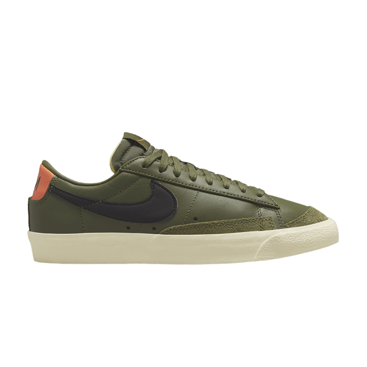 Nike Blazer Low 77 Medium Olive Orange Trans (Women's)