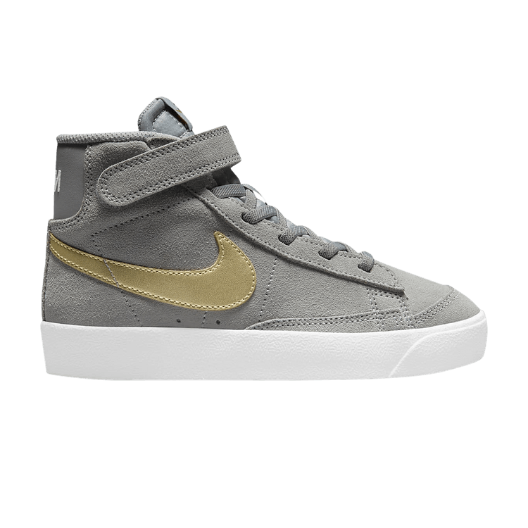 Nike Blazer Mid 77 Grey Metallic Gold Star (PS)