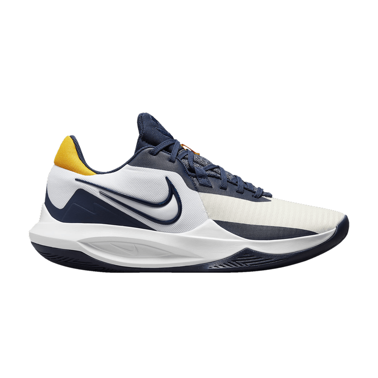 Nike Precision 6 White Midnight Navy Gold