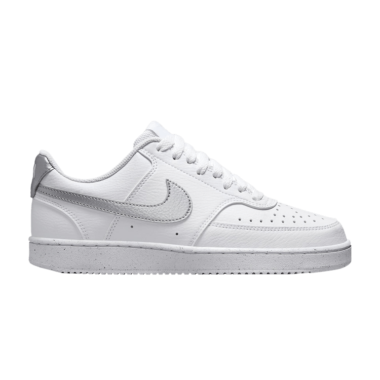 Nike Court Vision Low Next Nature White Metallic Silver (Women's)