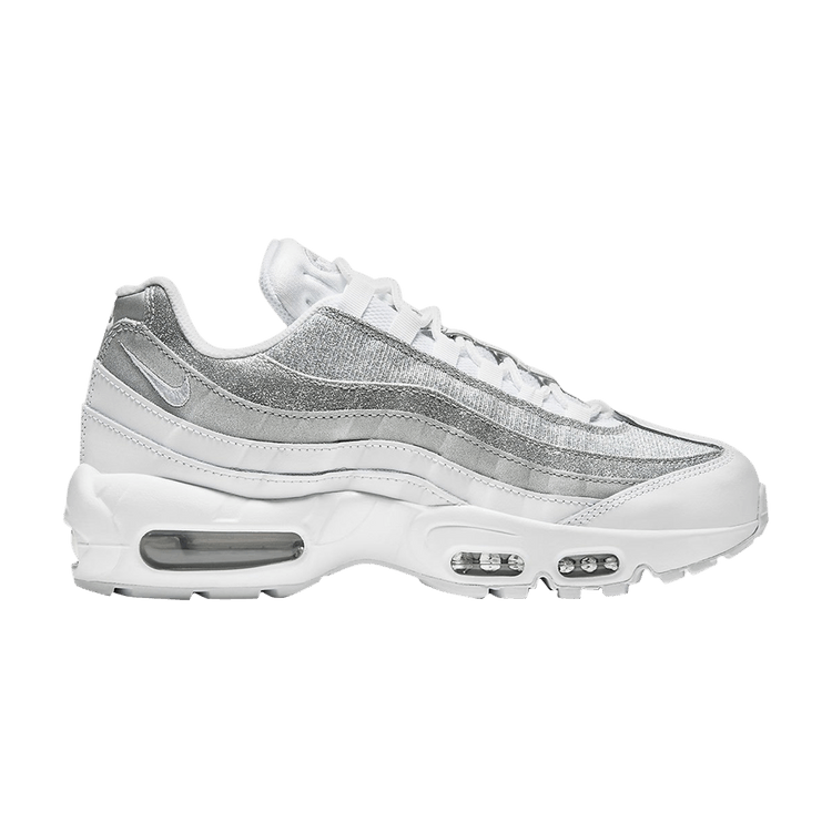 Nike Air Max 95 White Metallic Silver (Women's)